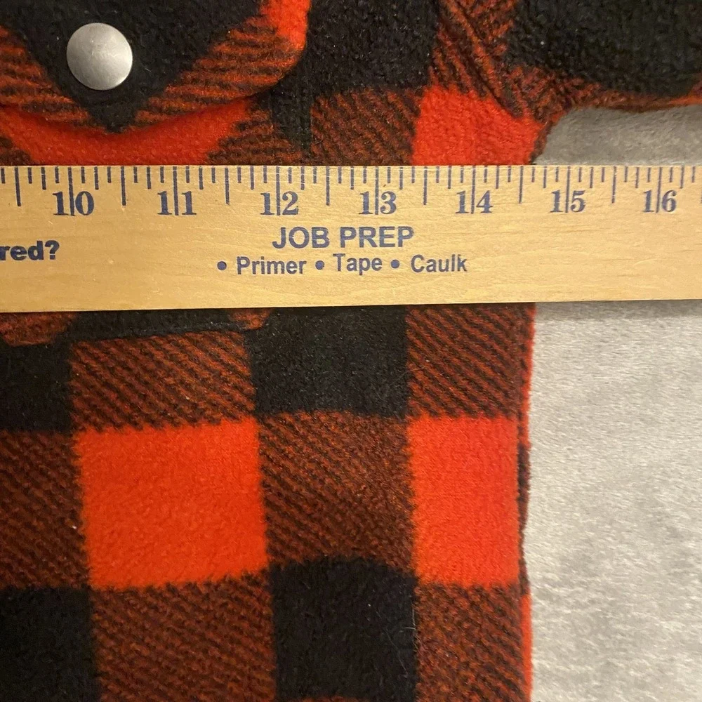 Eddie Bauer Kids 4/5 Plaid Jacket Red Black Sherpa Lined